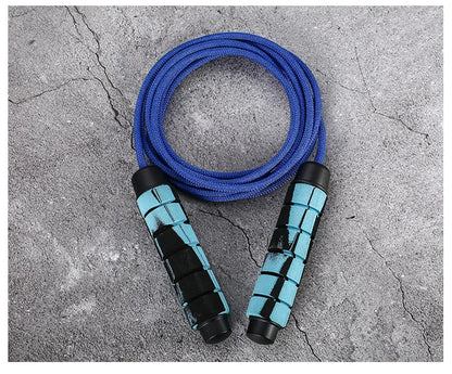Cuerda para saltar, Crossfit, boxeo, cuerda para saltar pesada, asas de agarre de espuma para entrenamiento físico, entrenamiento de fuerza de resistencia