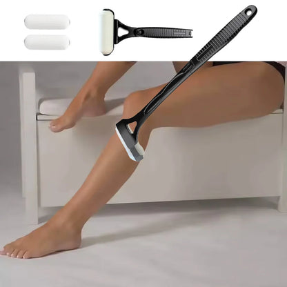 Aplicador de Loción y Protector Solar para Espalda – Mango Largo Plegable con 2 Cabezales