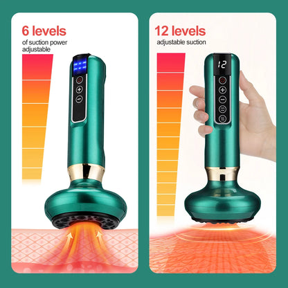 Smart Suction Medical Cupping Set, Beauty Massager, Glass Jars, Anti-Cellulite Cupping, Vacuum Slimming Guasha Massage