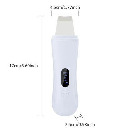 Depurador ultrasónico de la piel, espátula para la piel, limpieza Facial profunda de iones, 4 modos de levantamiento Facial, limpiador ultrasónico, dispositivo de cuidado de la piel