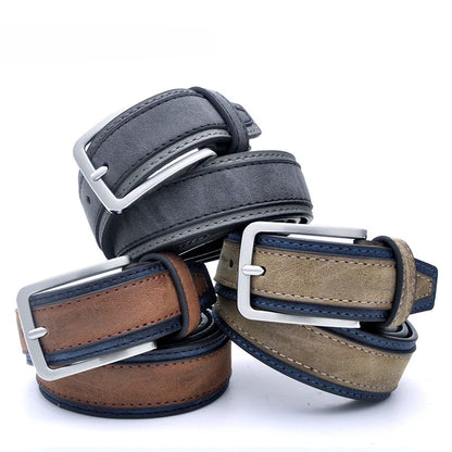 Cinturón de Moda para Hombre – Estilo Casual Lujoso, 3 Colores, Tallas 110-130 cm
