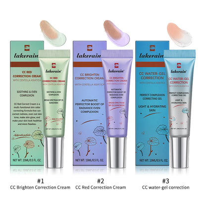 Crema de Base líquida que cambia de Color, Centella Coreana de alta cobertura, 3 piezas, CC
