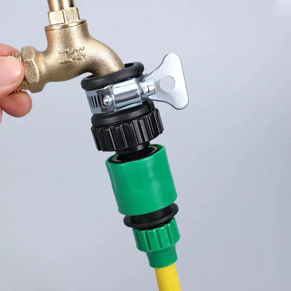 2pcs Durable Universal Water Tap Adapter, Plastic Hose Connector Faucet Quick Connect for Car Wash Garden Irrigation