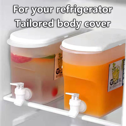 3.5L Water Dispenser with Spigot, Cold Juice Lemonade Beverage Bucket, Liquid Storage Tank, Refrigerator Organizers for Outdoor