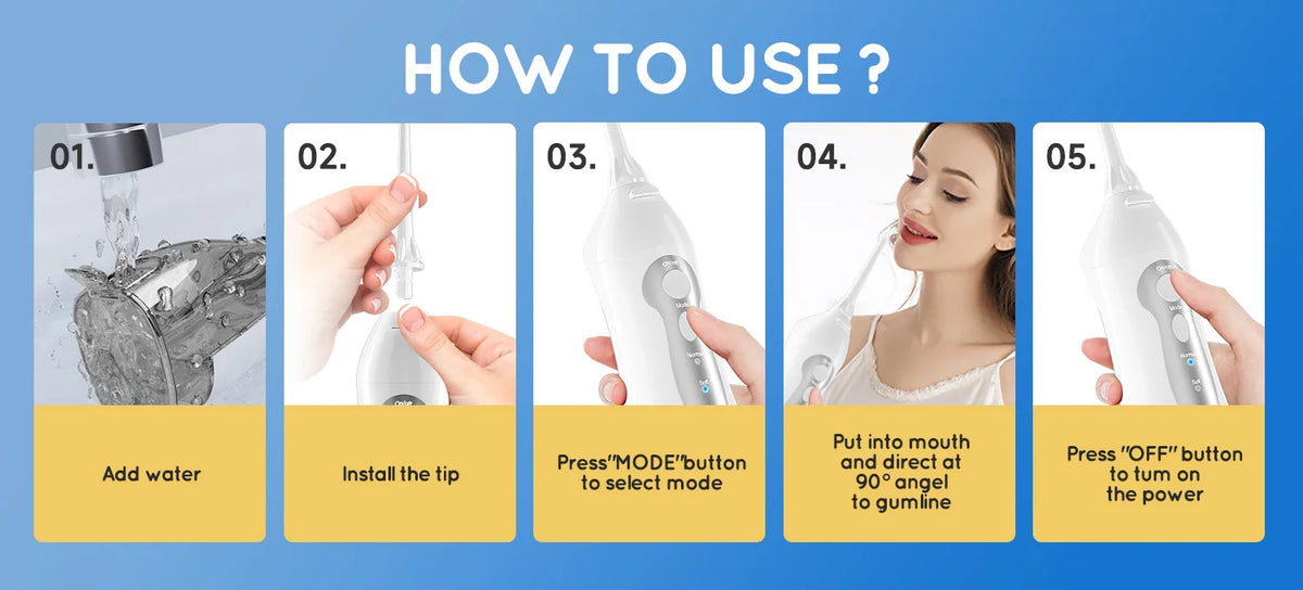 Irrigador Bucal Mornwell D52 | 300 ml USB