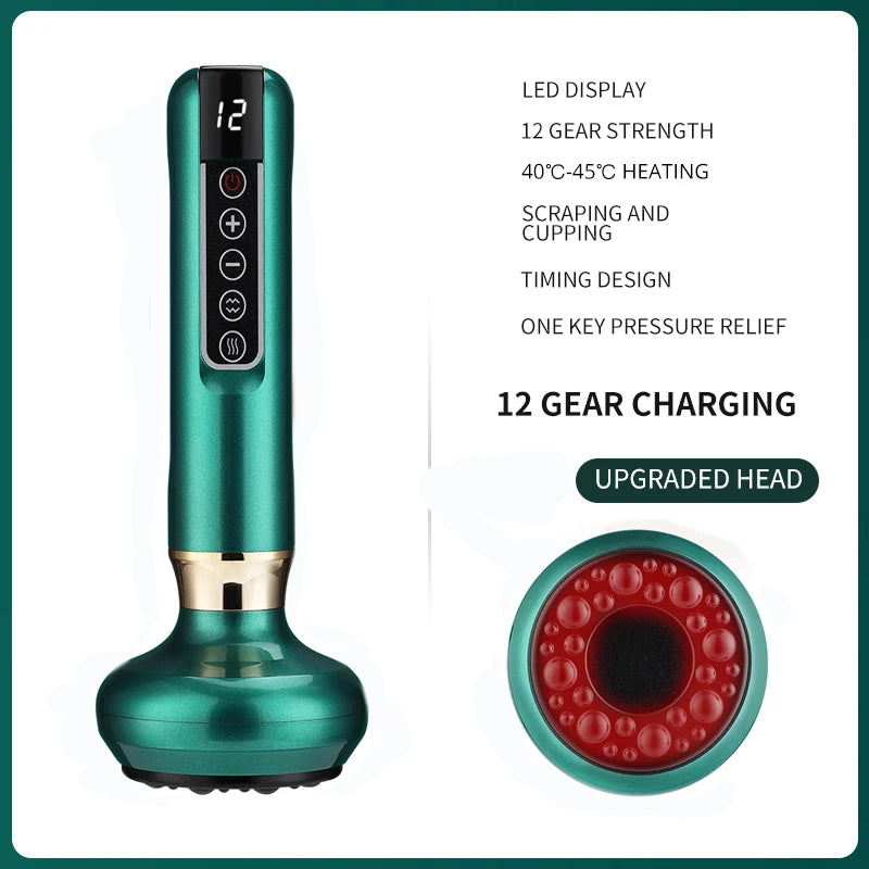 Smart Suction Medical Cupping Set, Beauty Massager, Glass Jars, Anti-Cellulite Cupping, Vacuum Slimming Guasha Massage