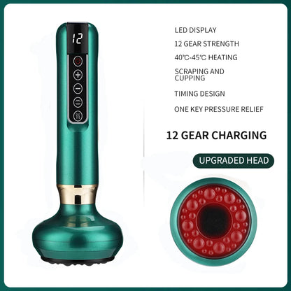 Smart Suction Medical Cupping Set, Beauty Massager, Glass Jars, Anti-Cellulite Cupping, Vacuum Slimming Guasha Massage