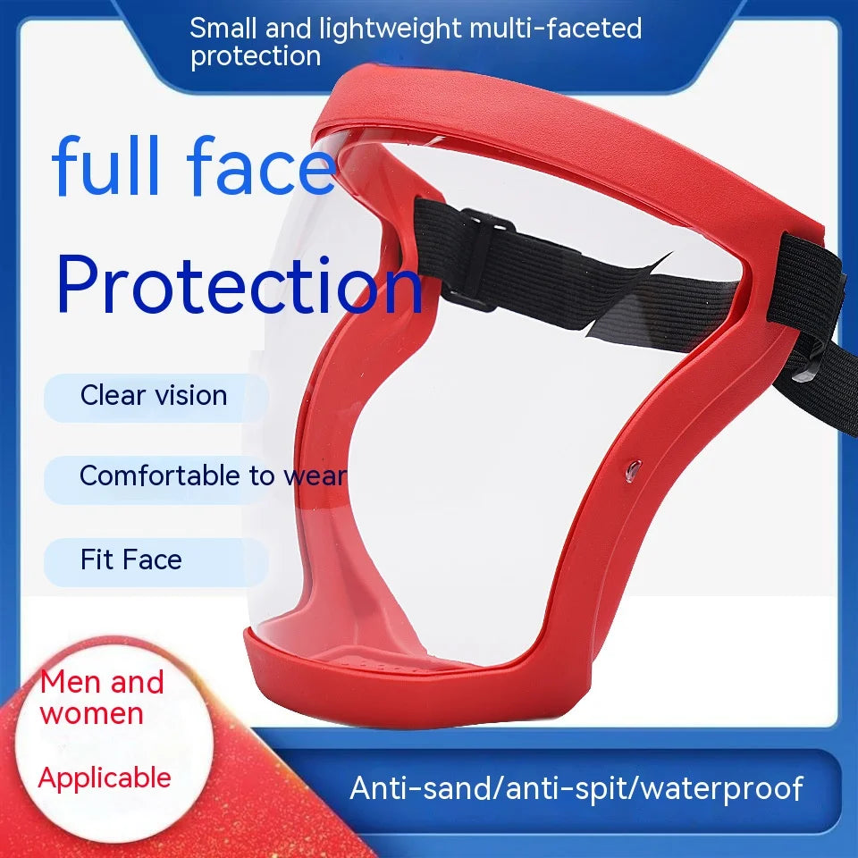 Transparent Face Shield for Work, Anti-fog Oil-proof Full Face Mask for Kitchen