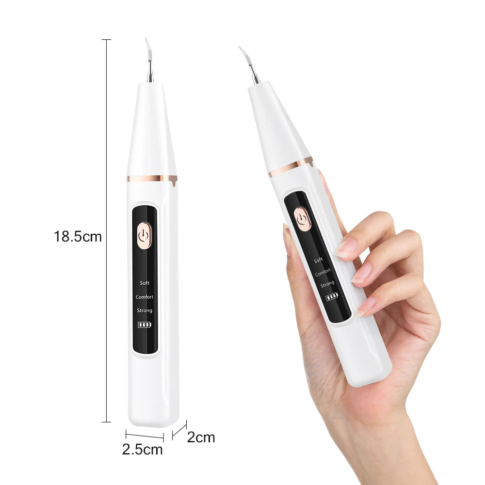 Ultrasonic Dental Scaler, Electric Sonic Tooth Plaque Cleaner, Dental Stone Removal for Teeth, Tartar, Stain, Calculus Remover