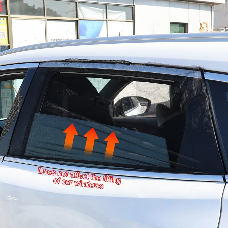 Parasol Antimosquitos para Auto | Malla Doble Capa UV | Set 2 o 4 Uds. Universal
