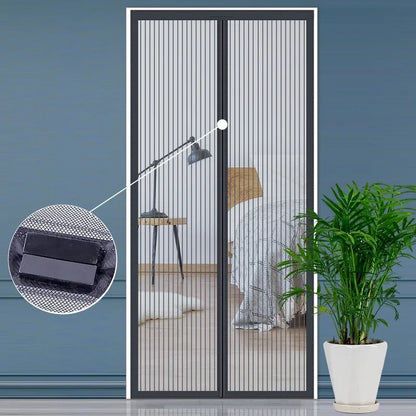 Window mosquito net, self-closing magnetic screen door, home ventilation curtains