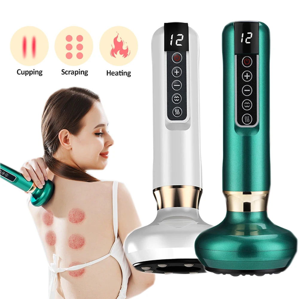 Smart Suction Medical Cupping Set, Beauty Massager, Glass Jars, Anti-Cellulite Cupping, Vacuum Slimming Guasha Massage