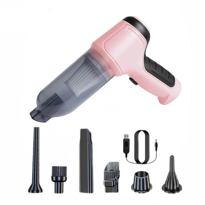Aspiradora de coche, Mini máquina de limpieza de succión fuerte, soplador portátil inalámbrico, plumero de aire para electrodomésticos
