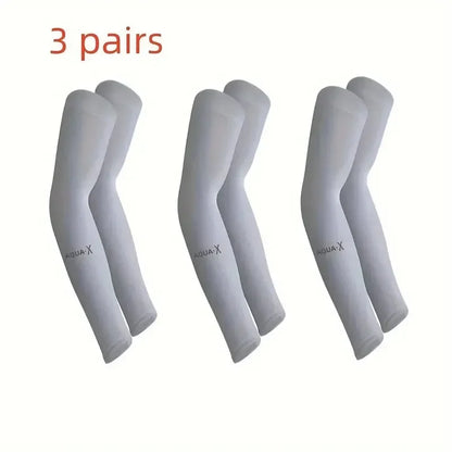Mangas de Protección Solar UV para Brazos – Pack 3 Pares Transpirables