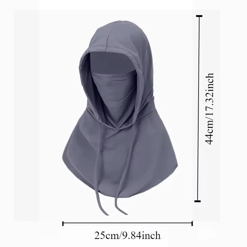 Summer Full Face Sun Protection Hat, Outdoor Hiking and Camping Face Mask, UV Protection Hat, Neck Flap Hat
