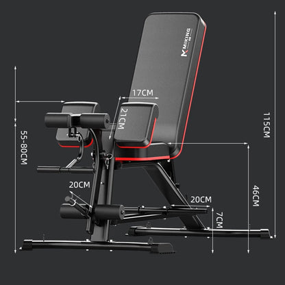 Banco Multifunción de Pesas y Fitness | Silla Romana, Curl de Bíceps, Abdominales | 300 kg