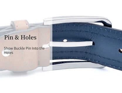 Cinturón de Moda para Hombre – Estilo Casual Lujoso, 3 Colores, Tallas 110-130 cm