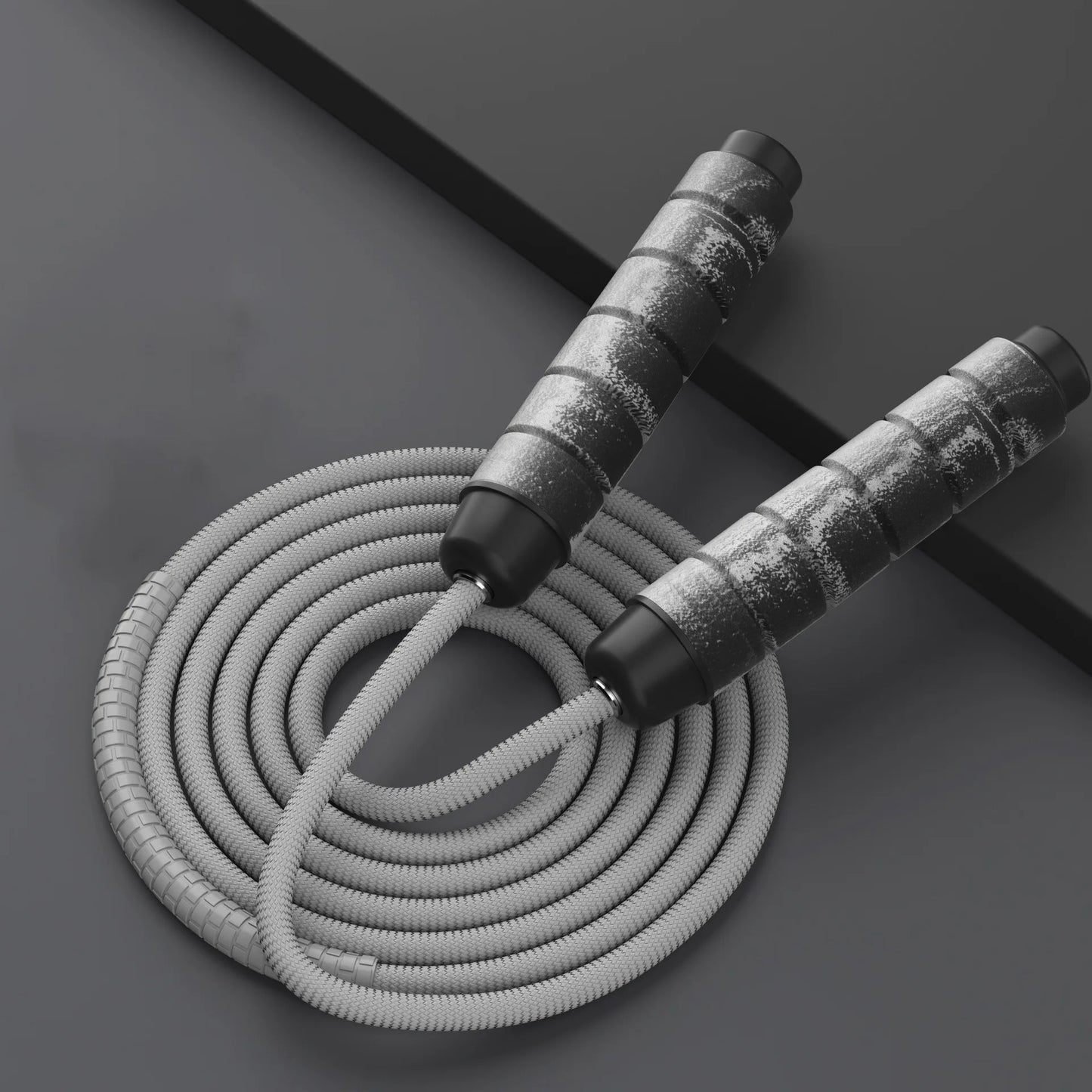 Cuerda para saltar, Crossfit, boxeo, cuerda para saltar pesada, asas de agarre de espuma para entrenamiento físico, entrenamiento de fuerza de resistencia