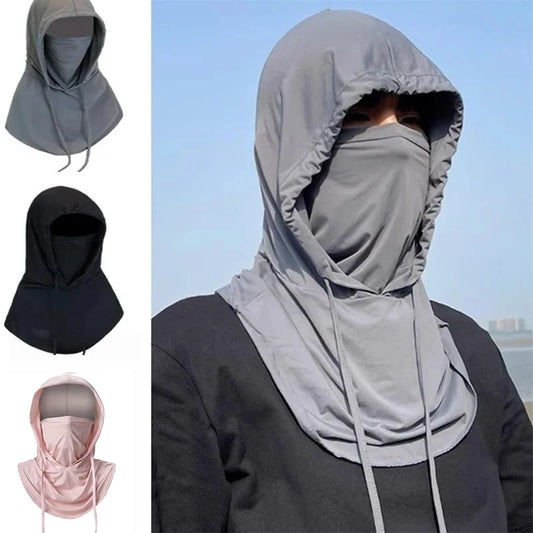 Summer Full Face Sun Protection Hat, Outdoor Hiking and Camping Face Mask, UV Protection Hat, Neck Flap Hat