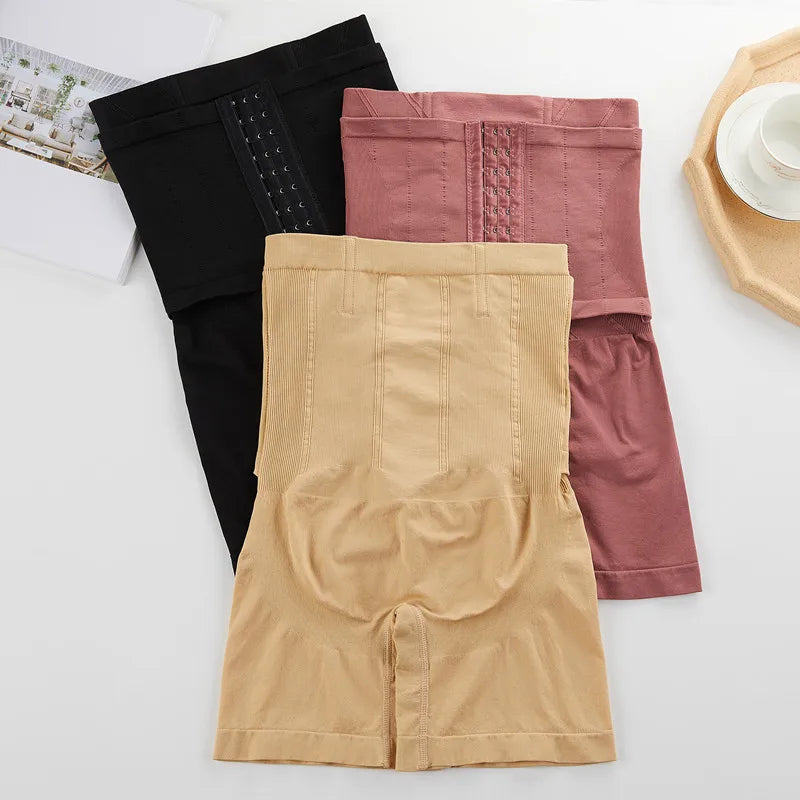 Women's Shapewear Tummy Control Body Shaper Fajas Hook Shorts Butt Lifter High Waist Underwear Slimming Panties