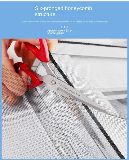 Mosquitera DIY para ventana de cama, textiles para el hogar, malla autoadhesiva para interiores, cortinas antiinsectos y mosquitera para jardín