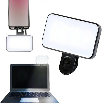 Mini Portable Selfie Fill Light, Rechargeable, 3 Adjustable Brightness Modes, Mobile Phone Clip, Makeup, Computer Fill Light