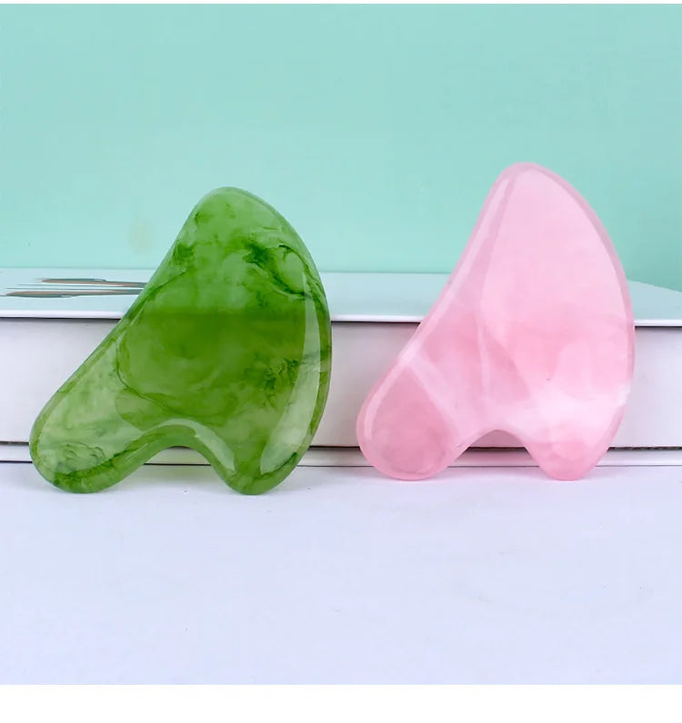 Tablero Gua Sha de Cera de Abejas – Masaje Facial y Acupuntura