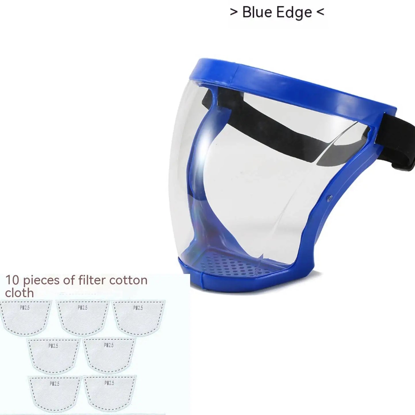 Transparent Face Shield for Work, Anti-fog Oil-proof Full Face Mask for Kitchen