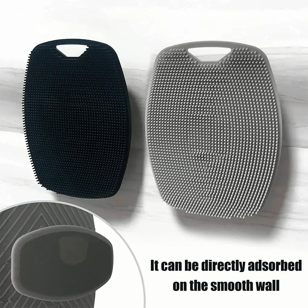 Cepillo de limpieza corporal de silicona suave para exfoliación, práctico, fácil de limpiar, cepillo de baño de silicona, 1 ud.