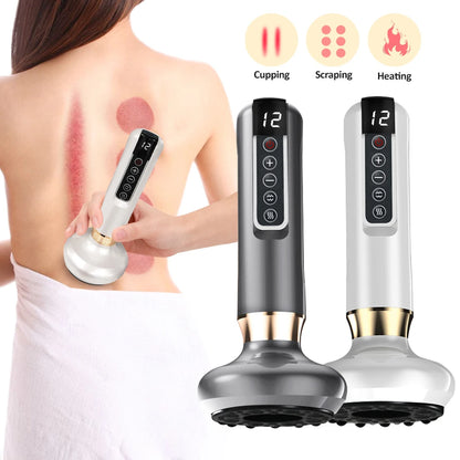 Smart Suction Medical Cupping Set, Beauty Massager, Glass Jars, Anti-Cellulite Cupping, Vacuum Slimming Guasha Massage