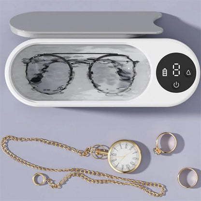Portable Household Cleaning Machine, 450ml Ultrasonic Cleaner, Jewelry Cleaning Machine for Rings, Glasses, Makeup Brushes