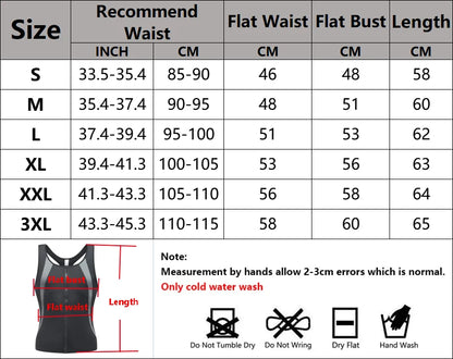 Men's Abdomen Reducer, Body Shaper, Sweat Promoter, Sauna Vest, Waist Trainer for Fitness, Tummy Slimming Shapewear, Fat Burner Tank Top