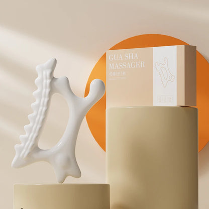 Tabla de masaje Gua Sha para mantenimiento Facial, placa de raspado de cuerpo completo portátil sin estática resinosa para mujeres y adultos, novedad de 2024