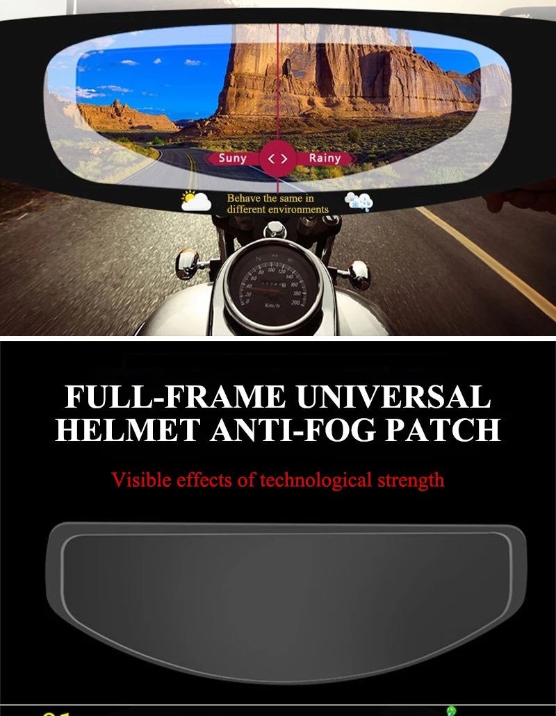 Casco de motocicleta a prueba de sol, película antiniebla antideslumbrante, protección UV, película de protección solar para casco de motocicleta, piezas de casco de motocicleta