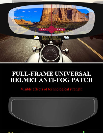 Casco de motocicleta a prueba de sol, película antiniebla antideslumbrante, protección UV, película de protección solar para casco de motocicleta, piezas de casco de motocicleta