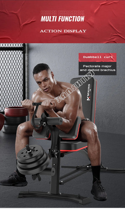 Banco Multifunción de Pesas y Fitness | Silla Romana, Curl de Bíceps, Abdominales | 300 kg