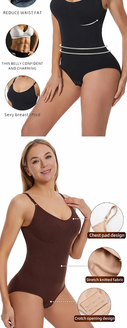 Body Moldeador Sexy Mujer – Sin Costuras, Levanta Glúteos, Cuerpo Completo con Entrepierna Abierta