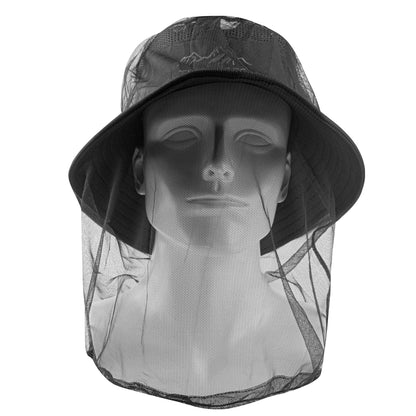 1 unidad de malla Ultra grande y larga con agujeros Extra finos, mosquitera suave y duradera, mosquitera Premium, Protector facial para cabeza de insecto, gorra para acampar