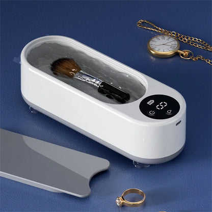 Portable Household Cleaning Machine, 450ml Ultrasonic Cleaner, Jewelry Cleaning Machine for Rings, Glasses, Makeup Brushes