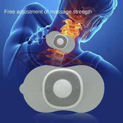 Mini Electric EMS Massager, Acupressure Patch for Neck, Stimulator, Pain Relief, Relaxation, Skin Filling and Relaxation