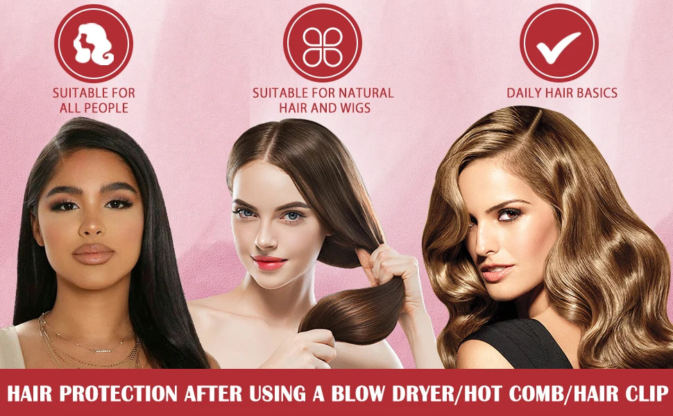Heat Protectant Spray for Hair, Heat Protector Serum, Protects Hair from UV Rays, Moisturizing Conditioner for Damaged Hair Care for Women