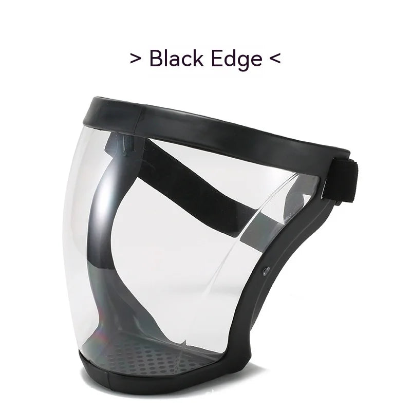 Transparent Face Shield for Work, Anti-fog Oil-proof Full Face Mask for Kitchen