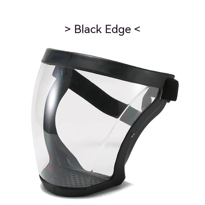 Transparent Face Shield for Work, Anti-fog Oil-proof Full Face Mask for Kitchen