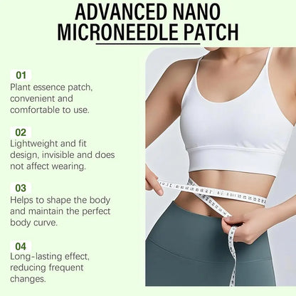 7 pieces/box, 10-in-1, Moringa Microneedle Patch with Berberine & NAD+ for Body Shaping, Adhesive for Women and Men