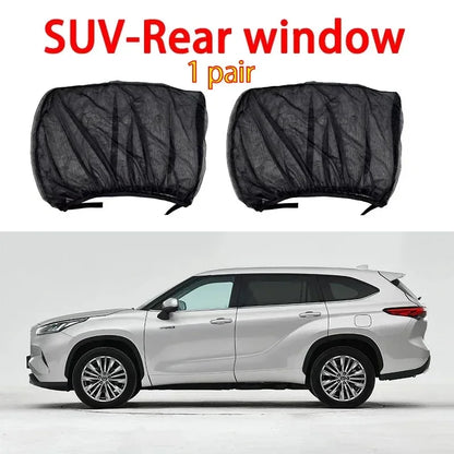 Parasol para Ventana de Auto | Mosquitera UV Premium | Set de 2 o 4 Uds. para Sedán y SUV
