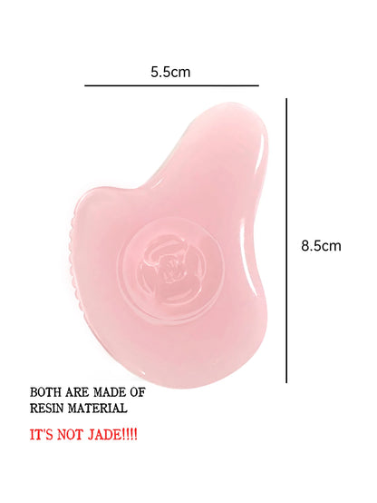 Tabla de masaje Gua Sha para mantenimiento Facial, placa de raspado de cuerpo completo portátil sin estática resinosa para mujeres y adultos, novedad de 2024