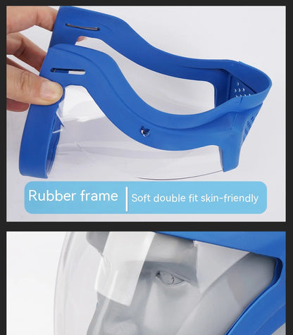 Transparent Face Shield for Work, Anti-fog Oil-proof Full Face Mask for Kitchen