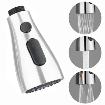 Boquilla rociadora para grifo extraíble de cocina, conexión de 1/2 ", 3 modos, ABS, ahorro de agua, lavabo de baño, cabezal rociador de ducha