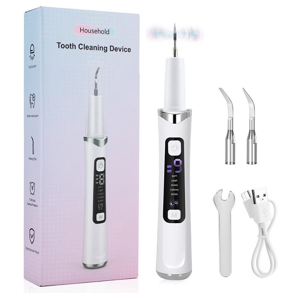 Escalador Dental Ultrasónico Eléctrico – 5 Modos, 9 Niveles, Eliminador de Sarro y Manchas | AFDEAL