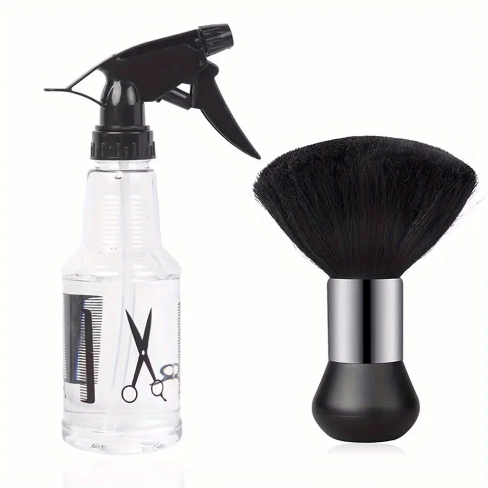 WANMEI-Juego de rociador de agua para peluquero, peluquero, plumero para el cuello, cepillo de limpieza, herramienta de Peinado profesional